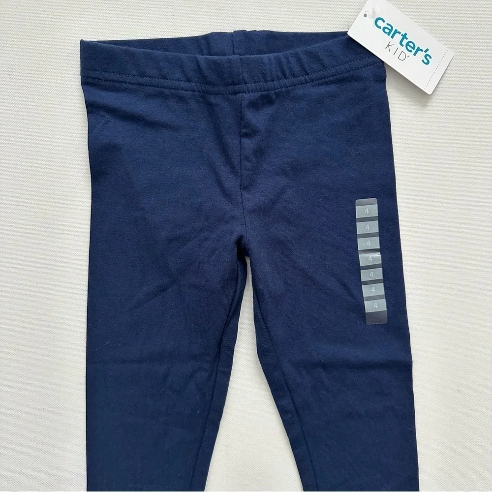 Carter’s Kid Girls Navy Leggings Size 4